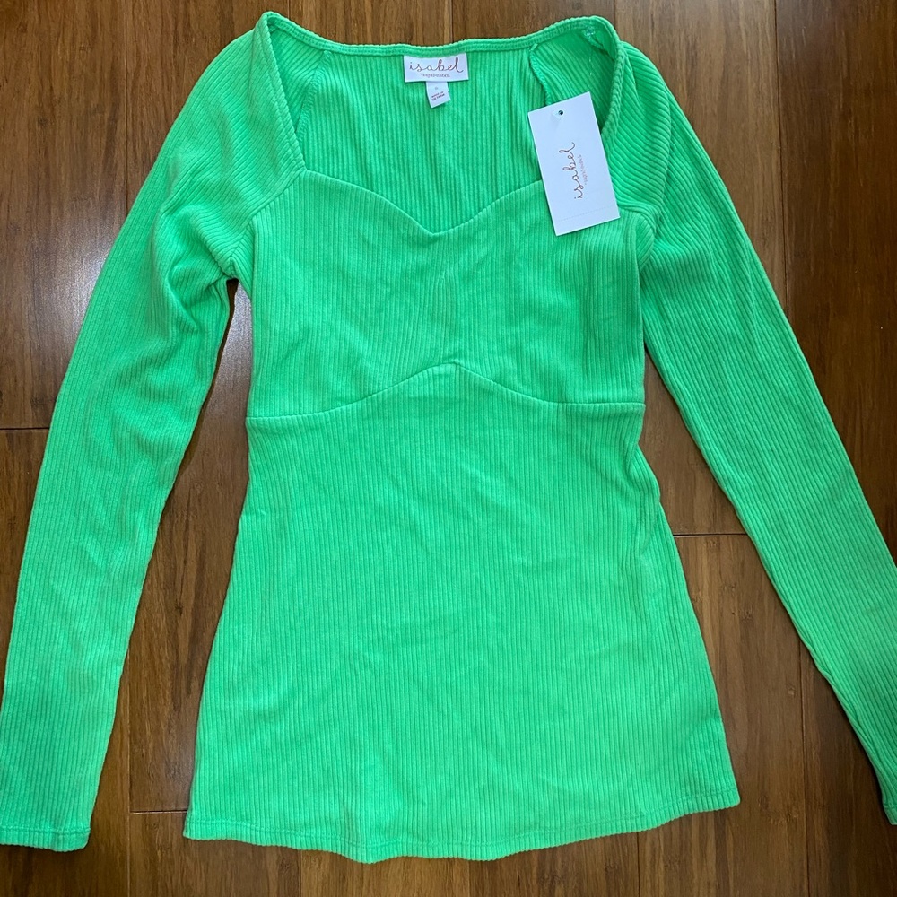 Isabel by Ingrid green top